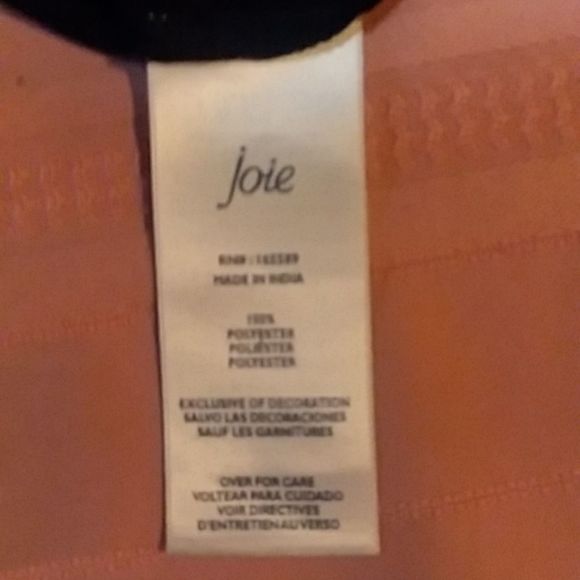 NWT Joie mini dress sz med. Black and grey floral print lined with black - Picture 13 of 16